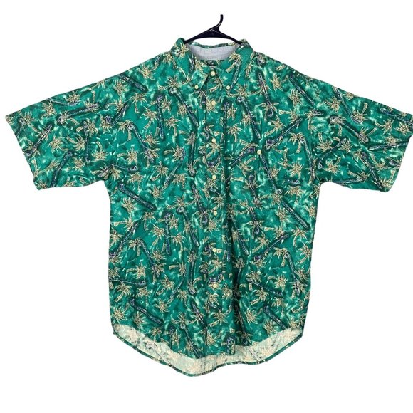BUGLE BOY COMPANY Hawaiian Sz. L Men's Short Sleeve Shirt - Picture 1 of 10